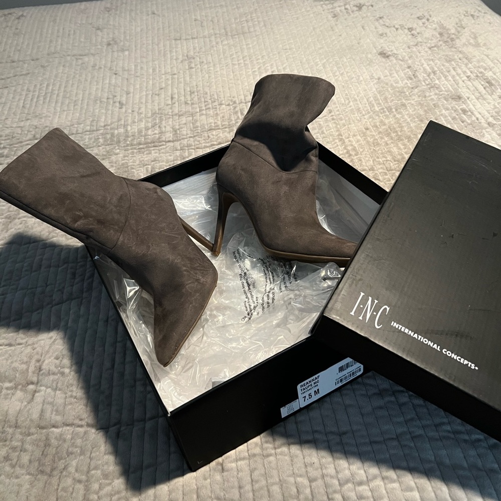 Grey Suede Ankle boots